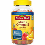  ¡Gomitas Nature Made Multivitamínico + Omega 3 sabor fresa y Limón!