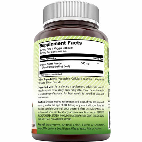 Amazing India Neem 500 mg - Haz Tu Pedido