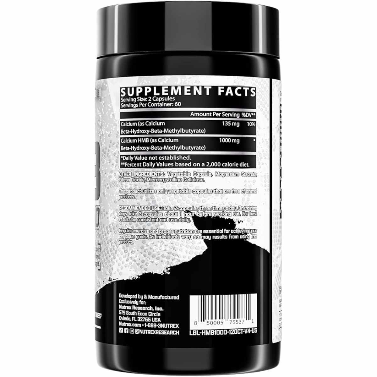 Nutrex Research HMB 1000 mg 120 cápsulas