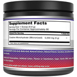 Amazing Nutrition Monohidrato de Creatina Micronizada 5000 mg - Sabor Ponche de Frutas - 454 g - Tabla Nutricional - Haz Tu Pedido