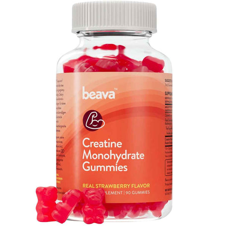 Beava Monohidrato de Creatina - Sabor Fresa - 90 Gomitas - Haz Tu Pedido