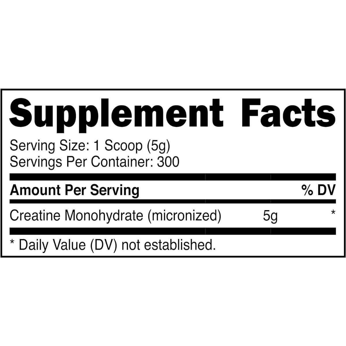 PrimaForce Monohidrato de Creatina - 1500 g - Tabla Nutricional - Haz Tu Pedido
