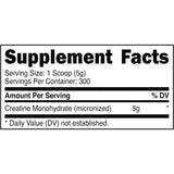 PrimaForce Monohidrato de Creatina - 1500 g - Tabla Nutricional - Haz Tu Pedido
