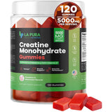 La Pura Monohidrato de Creatina 5000 mg - Sabor Fresa y sandía - 120 Gomitas - Haz Tu Pedido