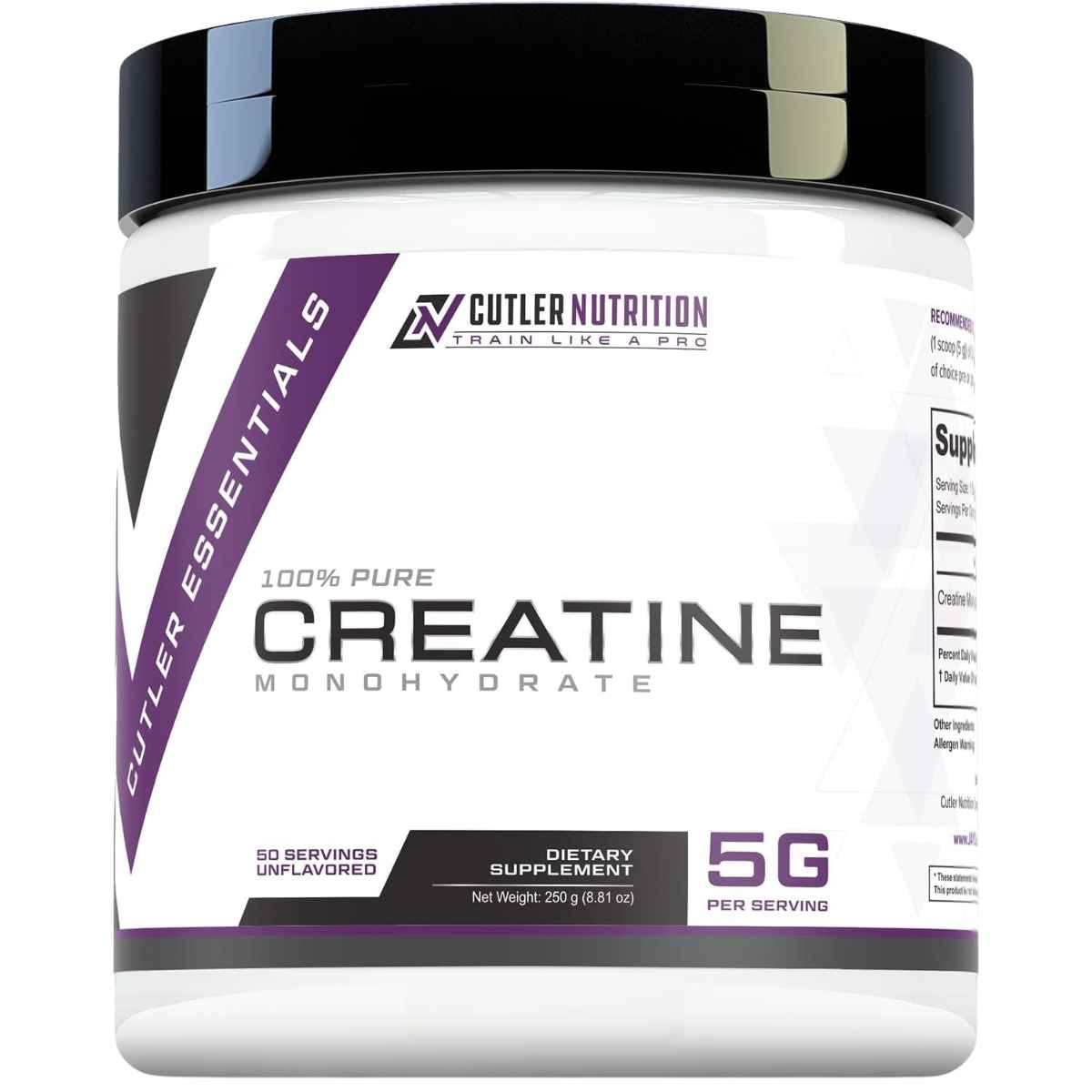 Cutler Nutrition Monohidrato de Creatina 5 g - 250 g - Haz Tu Pedido