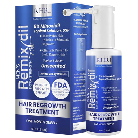 RHRI Remixidil Minoxidil al 5% para Hombre - 60 ml - Haz Tu Pedido