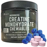 Ketostat Monohidrato de Creatina Micronizada 5 - Sabor Frambuesa Azul - 150 Tabletas Masticable - Haz Tu Pedido