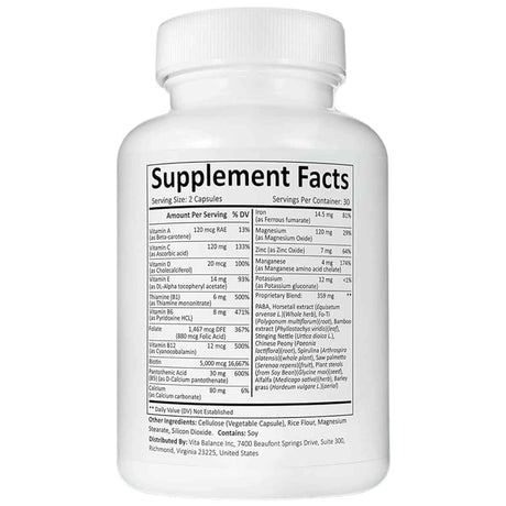 Folexin Soporte para el Crecimiento Natural del Cabello - 60 Cápsulas - Tabla Nutricional - Haz Tu Pedido