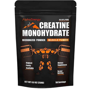 AlphaEnergy Monohidrato de Creatina 5 g - 250 g - Haz Tu Pedido