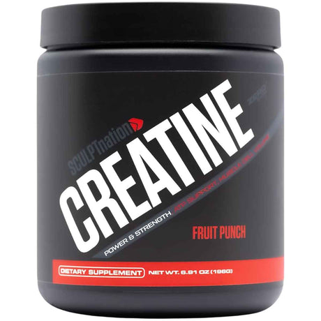 Sculpt Nation Monohidrato de Creatina - Sabor Ponche de Frutas - 196 g - Haz Tu Pedido