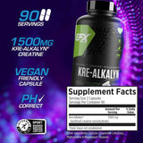 EFX Sports Monohidrato de Creatina - 180 Cápsulas - Tabla Nutricional - Haz Tu Pedido