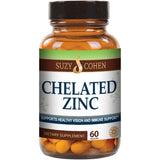 Suzy Cohen  Suplementos de Zinc Quelado - 60 Cápsulas - Haz Tu Pedido
