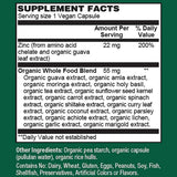 PlantFusion Suplementos Veganos de Zinc 22 mg - 60 Cápsulas Veganas - Tabla Nutricional - Haz Tu Pedido