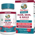 MaryRuth Organics Vitaminas orgánicas para el cabello, la Piel y las uñas - Sabor Fresa - 60 Gomitas - Haz Tu Pedido