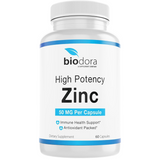 Biodora Zinc de alta Potencia 50 mg - 60 Cápsulas - Haz Tu Pedido