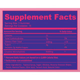 Nutriholic Monohidrato de Creatina - Sabor Frambuesas Azules - 45 Gomitas - Tabla Nutricional - Haz Tu Pedido