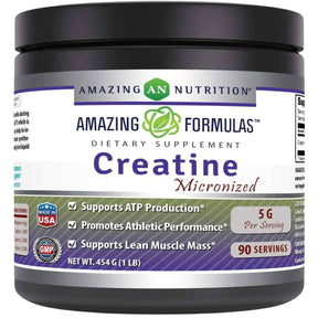 Amazing Nutrition Monohidrato de Creatina Micronizada 5000 mg - 454 g - Haz Tu Pedido