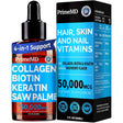PrimeMD Vitaminas con Biotina y Suplemento de Colágeno para el Cabello, Piel y Uñas 50000 mcg - Sabor Frambuesa - 60 ml - Haz Tu Pedido