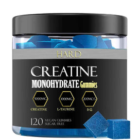 Hard Monohidrato de Creatina - Sabor Arándano Azul - 120 Gomitas - Haz Tu Pedido