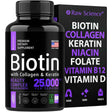 Raw Science Suplemento de queratina de colágeno de biotina - 60 Cápsulas - Haz Tu Pedido