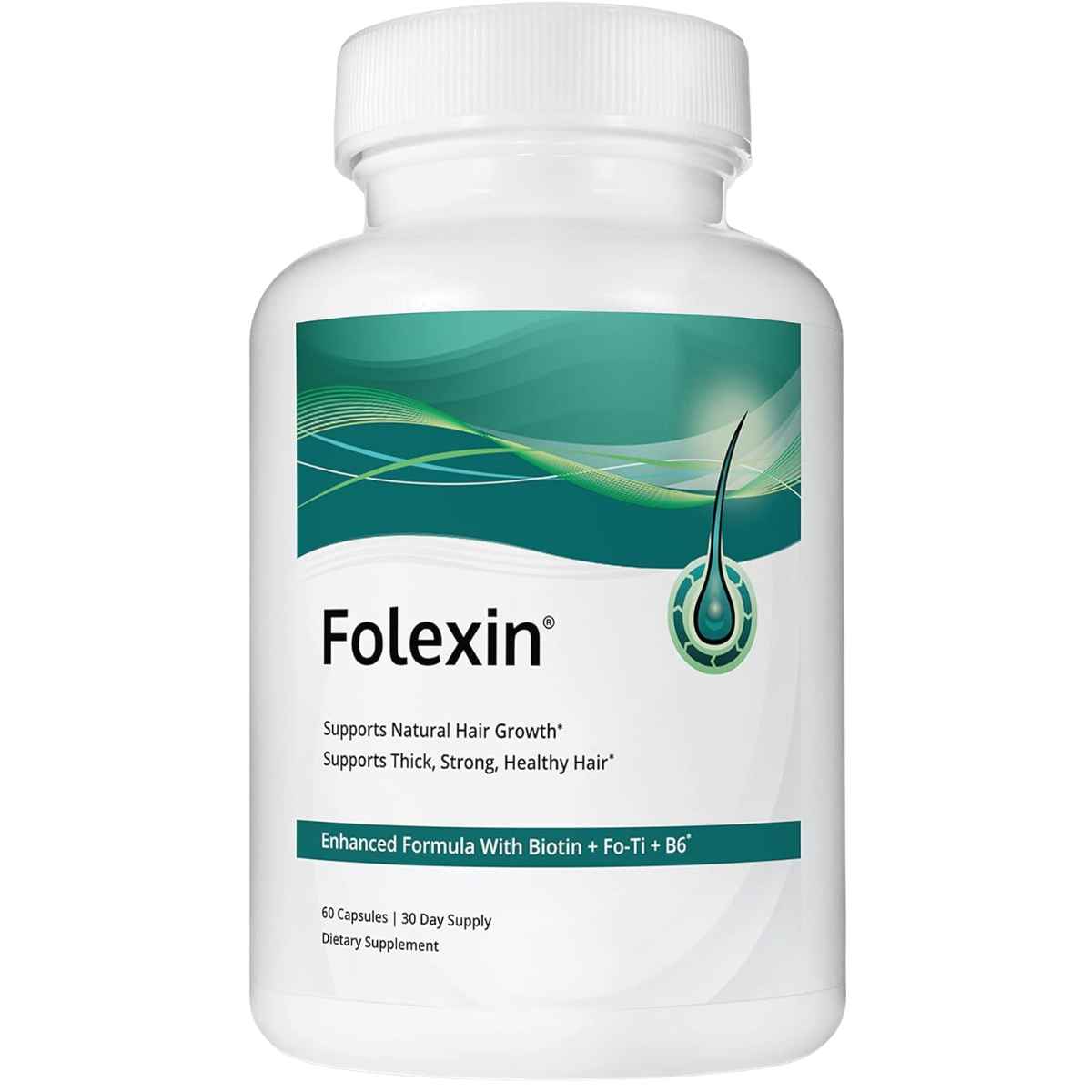 Folexin Soporte para el Crecimiento Natural del Cabello - 60 Cápsulas - Haz Tu Pedido
