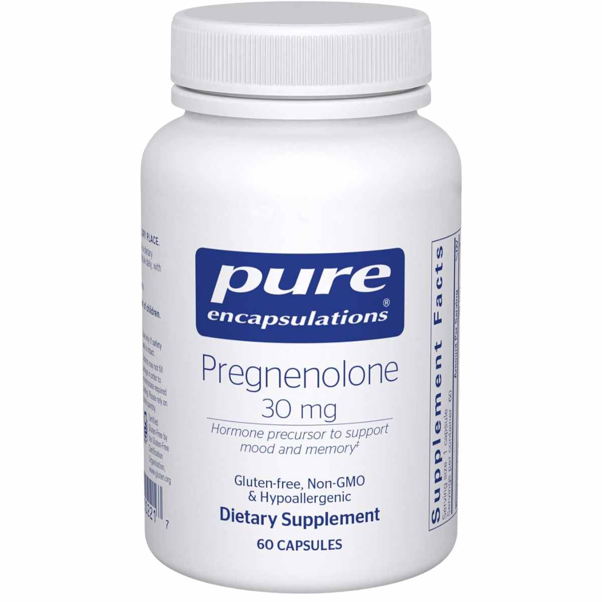 ¡Obtén Pure Encapsulations Pregnenolona 30 mg ! Aprovecha los beneficios de este suplemento para mejorar la memoria y promover un equilibrio hormonal óptimo.