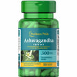 "300 mg de Ashwagandha de Puritan's Pride: bienestar en cada cápsula."
