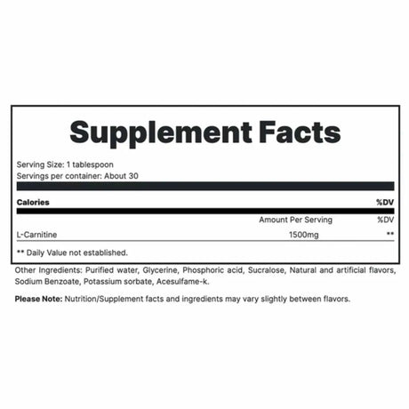 Redcon1 l carnitina - Sabor Trituración de Naranja - 1500 mg - 443 ml - 30 Servicios - Tableta Nutricional - Haz Tu Pedido