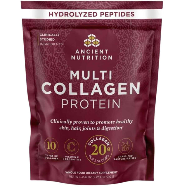 Ancient Nutrition Multi Collagen Protein 35.6 oz - sobre de 100 porciones