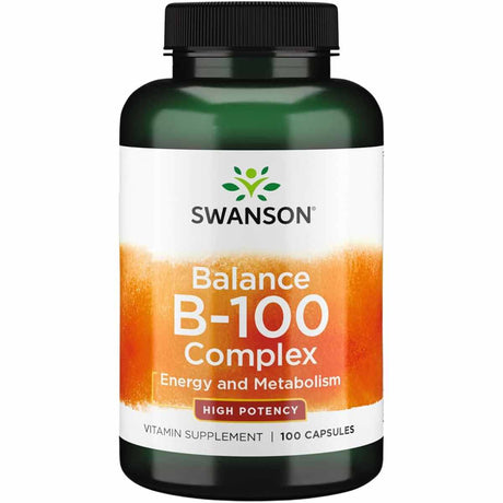  Experimenta la potencia de las vitaminas del grupo B con Swanson: 100 cápsulas para un bienestar óptimo.