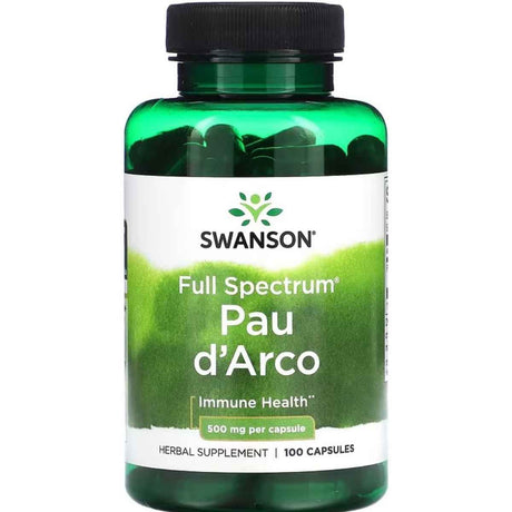 Swanson Pau d'Arco 500 mg 100 Cápsulas - Haz Tu Pedido