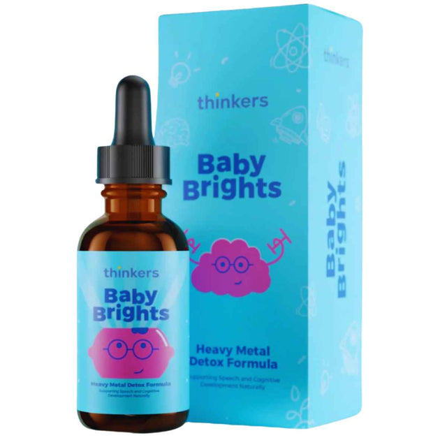 thinkers - Baby Brights Detox con Zeolita (1 Dosis Diaria - 59 ml Gotas)