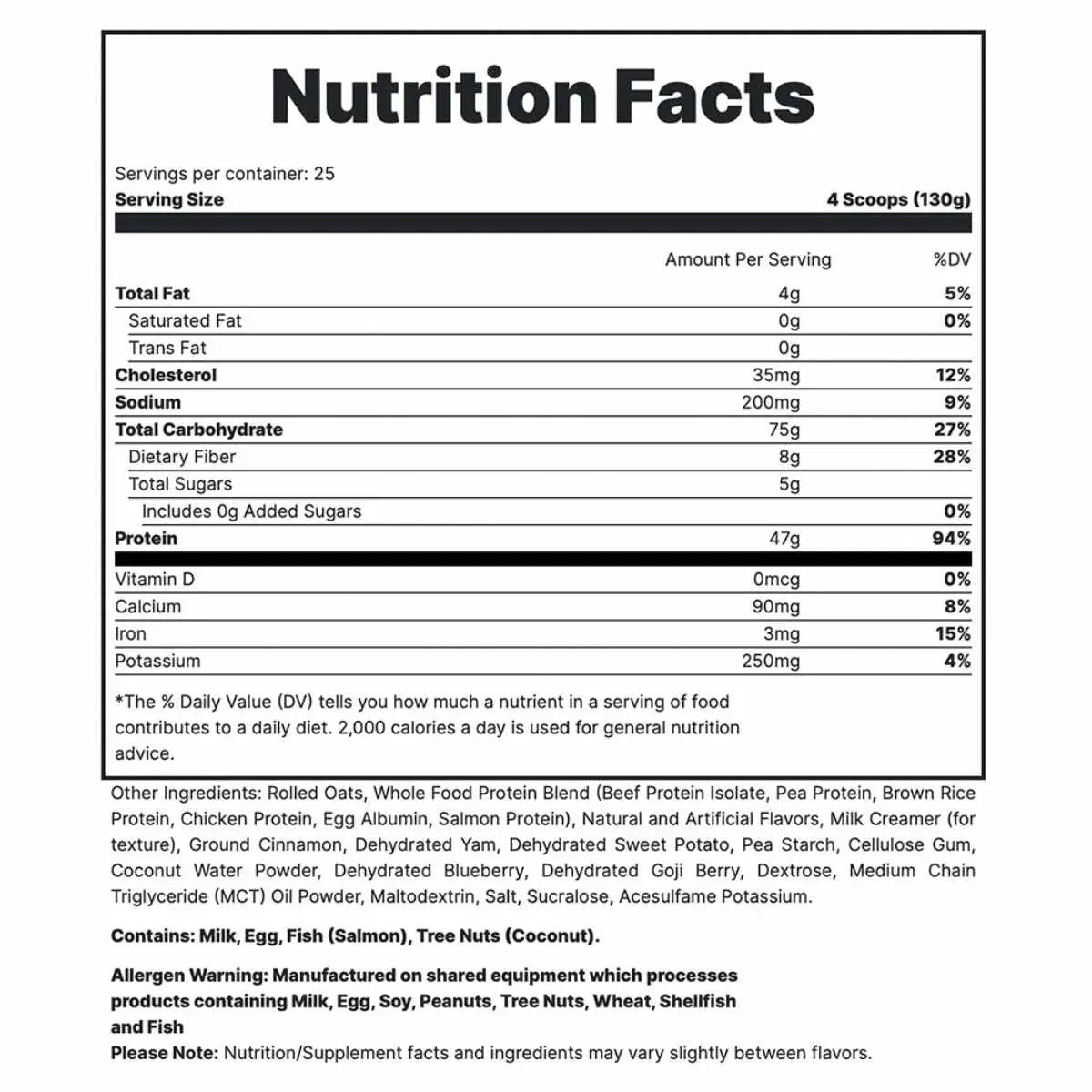 Redcon1 MRE LITE proteina polvo - Sabor Mantequilla de cacahuete Chocolate - 560 g - Tabla Nutricional - 20 Servicios - Haz Tu Pedido
