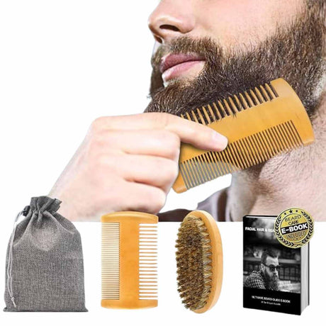  Kit de Cuidado de Barba XIKEZAN: Tu esencial para una barba impecable. ¡Descúbrelo hoy!
