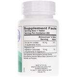 Información del suplemento de Advanced Research orotato de zinc con zinc elemental, magnesio y otros ingredientes