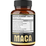 Tabla nutricional del suplemento Agobi Maca 300 mg 150 cápsulas