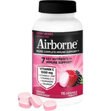 Airborne vitamina C sabor Very Berry, presentación de 116 tabletas masticables.