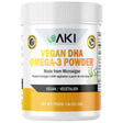 Frasco de suplemento AKI ORGANIC DHA Omega-3 en Polvo 55 g
