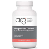 Allergy Research Group citrato de magnesio, 180 cápsulas
