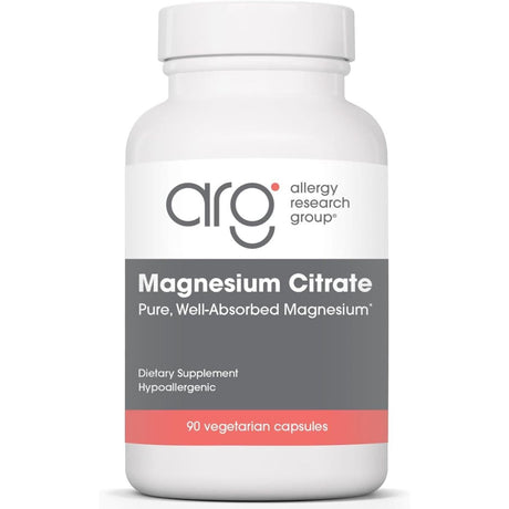 Allergy Research Group citrato de magnesio, 90 cápsulas