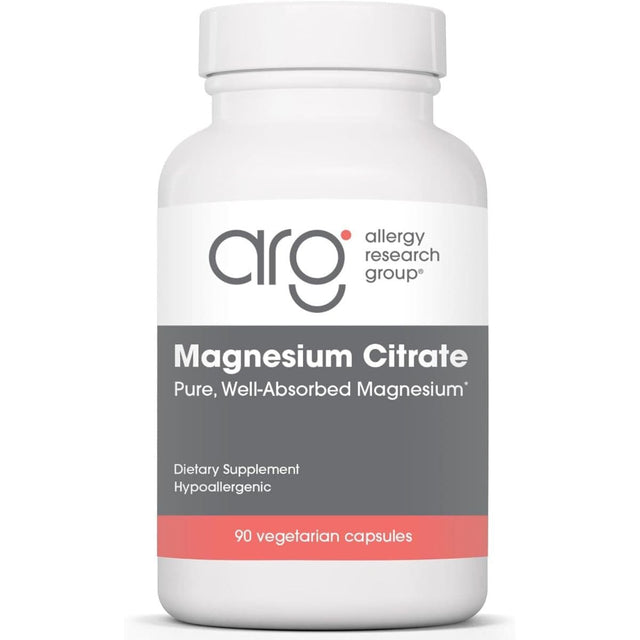 Allergy Research Group citrato de magnesio, 90 cápsulas