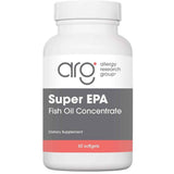 Frasco frontal de Allergy Research Group Super EPA con 60 cápsulas blandas.