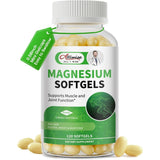 Alliwise Magnesio glicinato en cápsulas blandas, frasco de 120 cápsulas, vista frontal