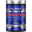 Frasco de suplemento Allmax Nutrition Monohidrato de Creatina 400 g