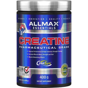 Frasco de suplemento Allmax Nutrition Monohidrato de Creatina 400 g