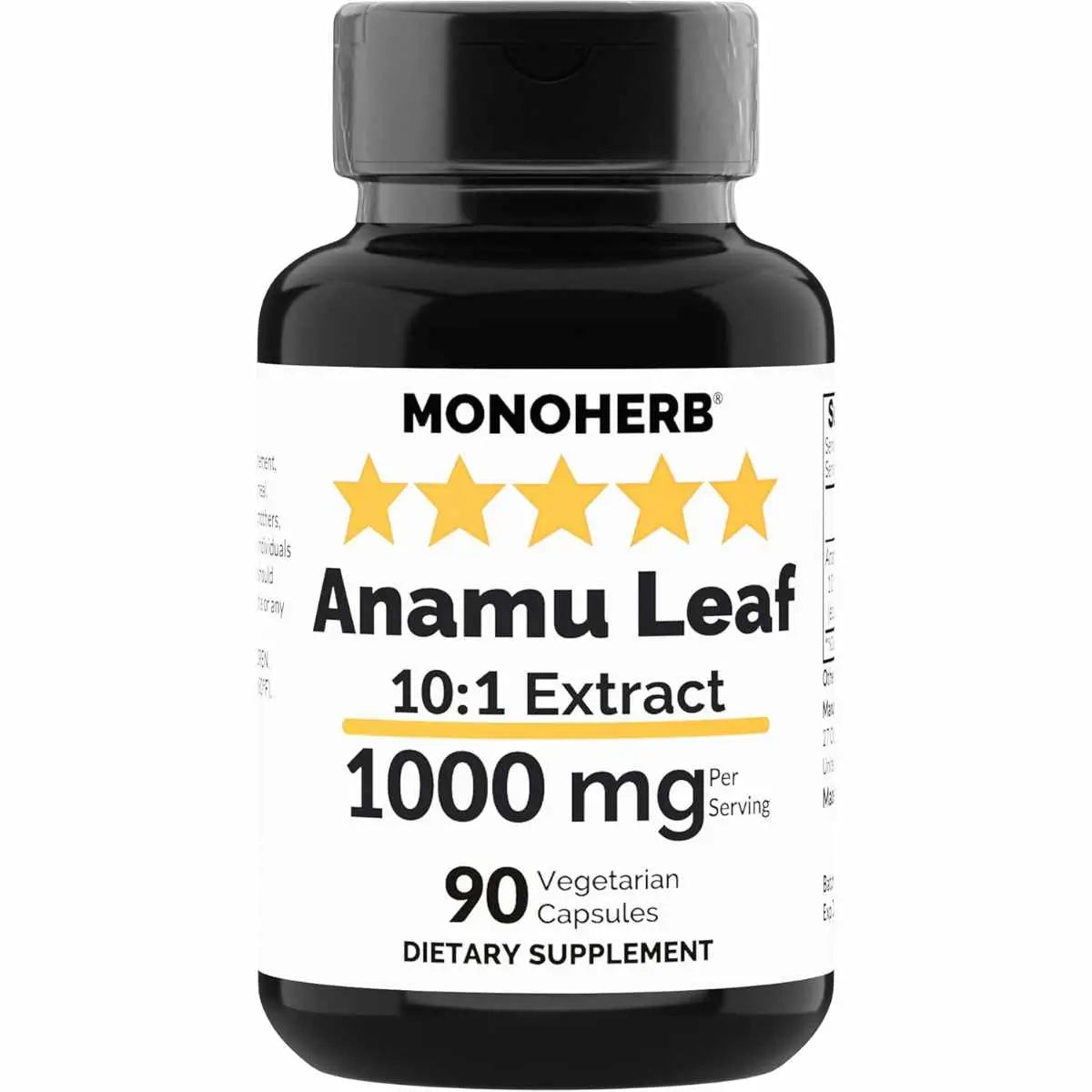 Anamu 1000 mg de Monoherb - Suplemento en cápsulas para apoyo herbal