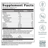 Tabla nutricional de Ancient Nutrition Multi Protein + Creatine sabor chocolate.