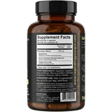 Etiqueta posterior de Atrantil con información del suplemento, ingredientes, modo de uso y advertencias