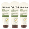 Tubo de loción Aveeno Loción Corporal Hidratante Diaria paquete de 3 de 71 g