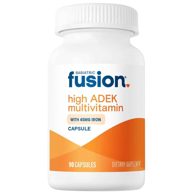 Bariatric Fusion Multivitamínico Alto ADEK con Hierro - Frasco de 90 cápsulas
